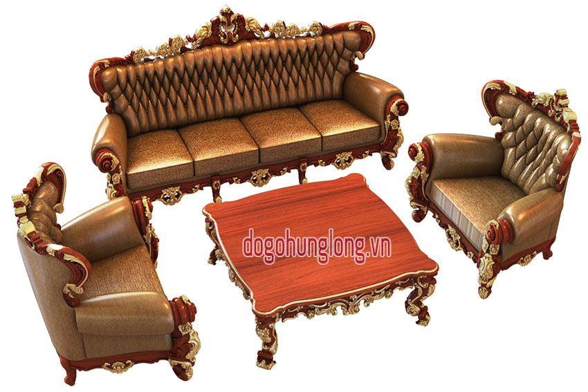 Thiết kế sofa theo phong cách tân cổ điển