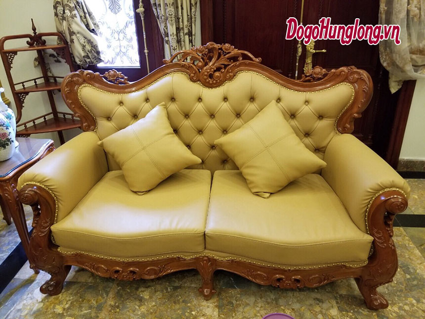 Sofa bọc da, tân cổ điển