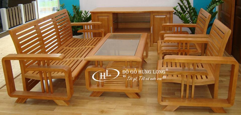 Bộ bàn ghế gỗ cao cấp hiện đại BGPK01